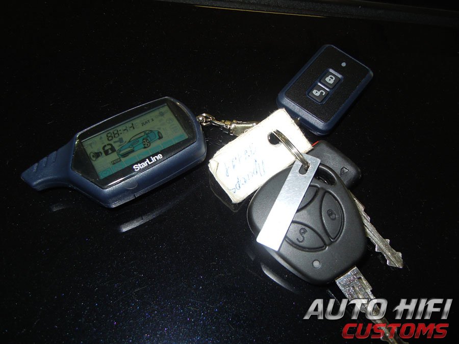 Установка автосигнализации StarLine B9 в Lada Priora