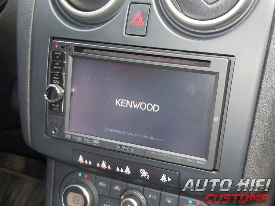 Установка автомагнитолы Kenwood DDX4058BT в Nissan Qashqai