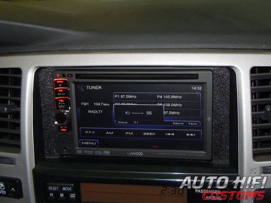 Установка автомагнитолы Kenwood DDX4058BT в Toyota 4Runner
