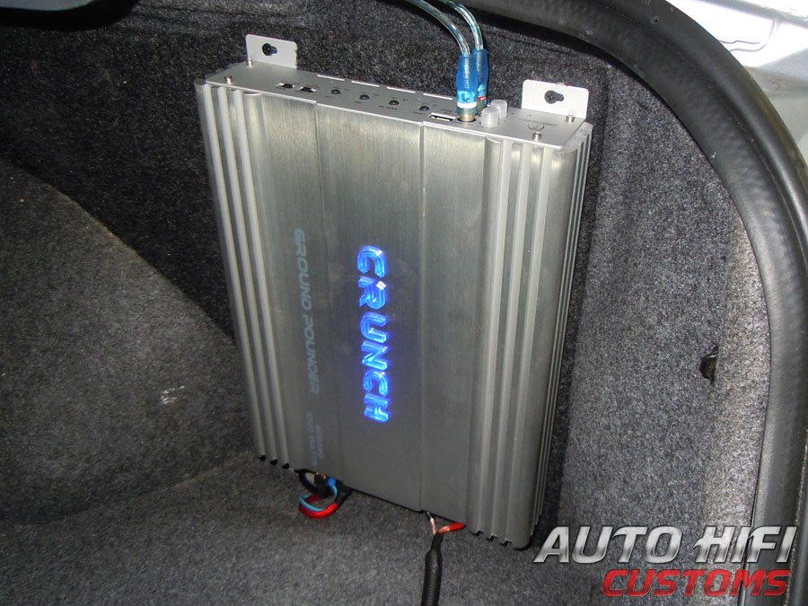 Установка усилителя Crunch GP2350 в Mitsubishi Lancer
