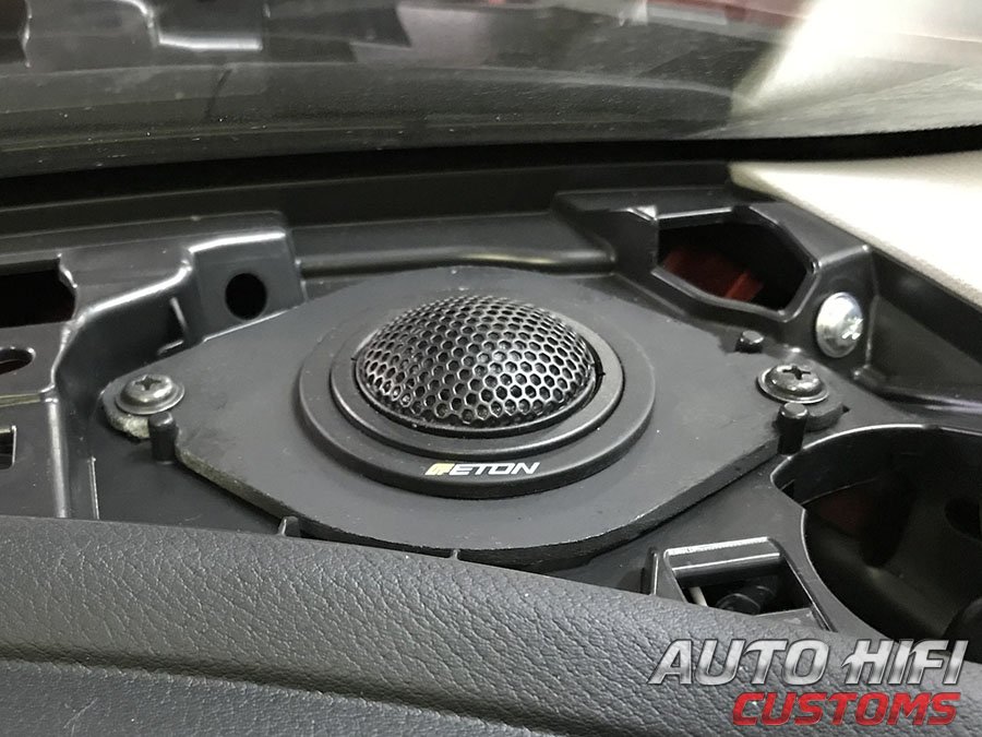 Установка акустики Eton POW 200.2 Compression в Mazda 6 (III)