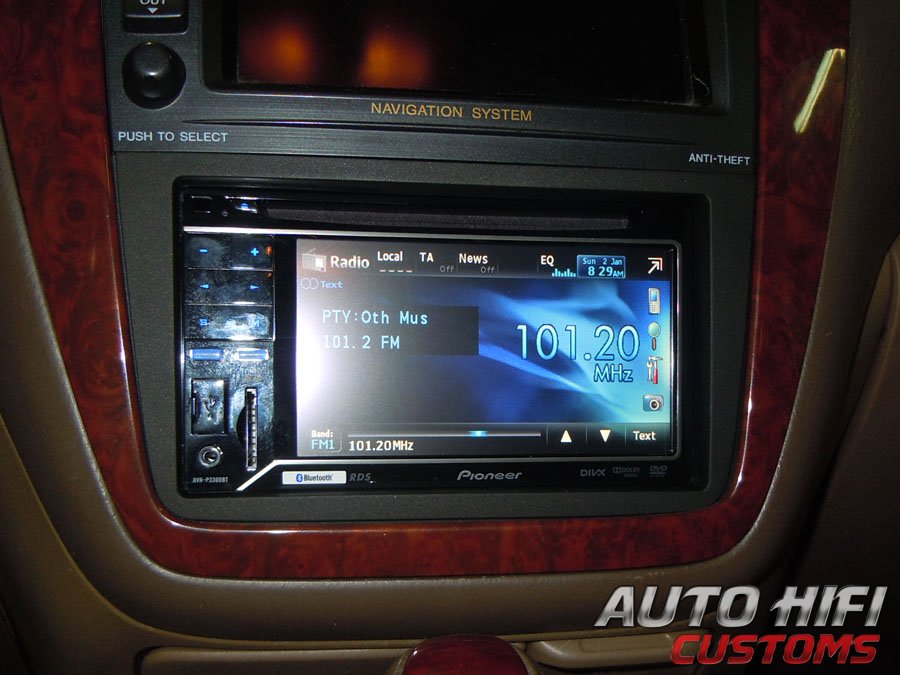 Установка автомагнитолы Pioneer AVH-P3300BT в Acura MDX