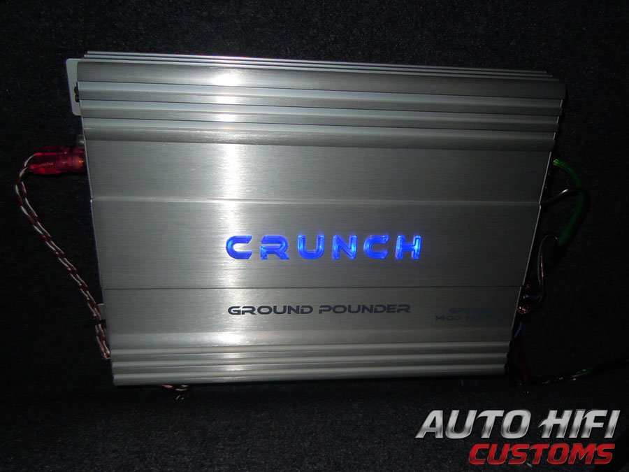 Установка усилителя Crunch GP2350 в Mitsubishi Lancer X
