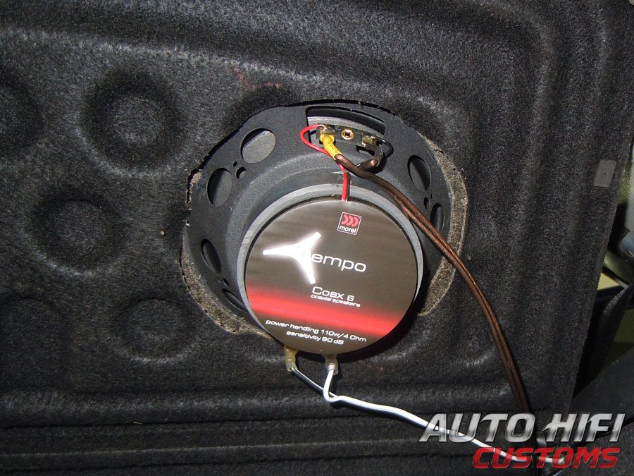 Установка акустики Morel Tempo Coax 6 в Skoda Fabia