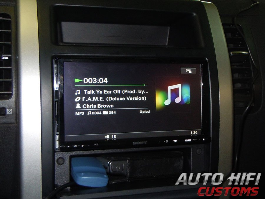Установка автомагнитолы Sony XAV-E70BT в Nissan X-Trail (T31)