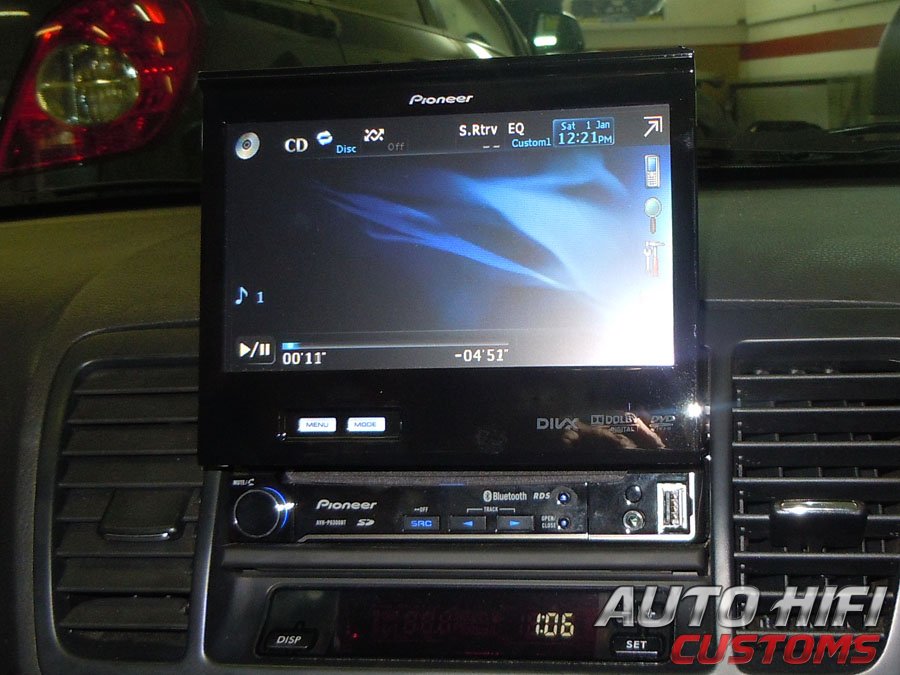 Установка автомагнитолы Pioneer AVH-P6300BT в Subaru Legacy IV (BL)