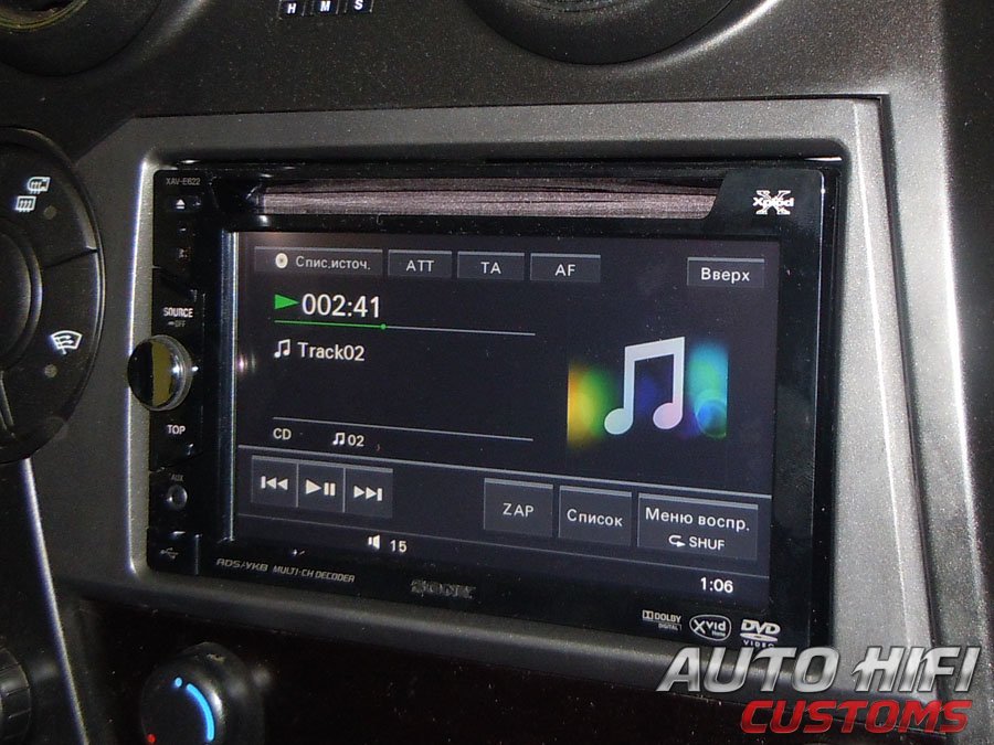 Установка автомагнитолы Sony XAV-E622 в SsangYong Actyon