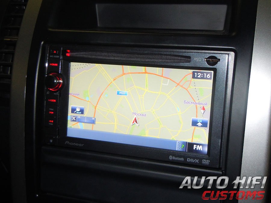 Установка автомагнитолы Pioneer AVIC-F930BT в Nissan X-Trail (T31)