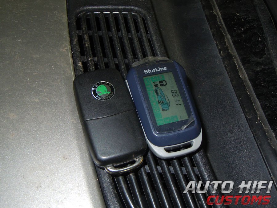Установка автосигнализации StarLine A92 Dialog CAN в Skoda Fabia