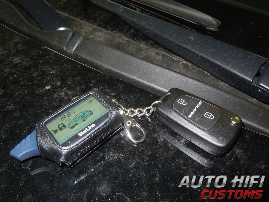 Установка автосигнализации StarLine A61 Dialog в Hyundai Solaris