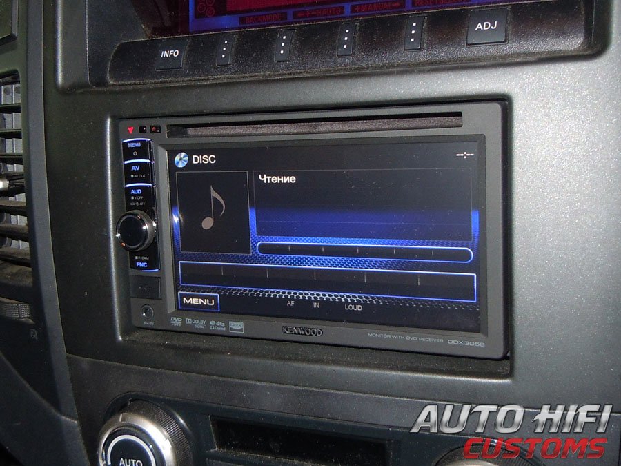 Установка автомагнитолы Kenwood DDX3058 в Mitsubishi Pajero IV