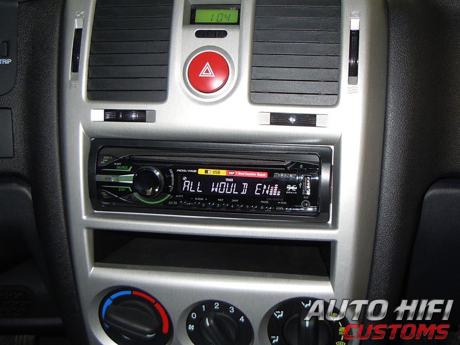 Установка автомагнитолы Sony CDX-GT457UE в Hyundai Getz