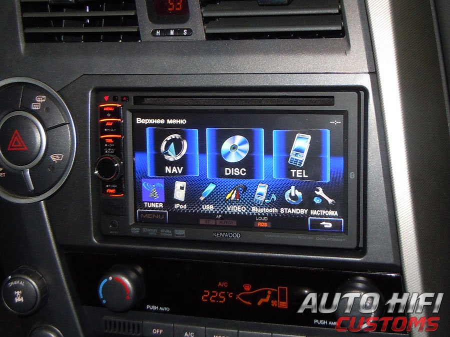 Установка автомагнитолы Kenwood DDX4058BT в SsangYong Kyron