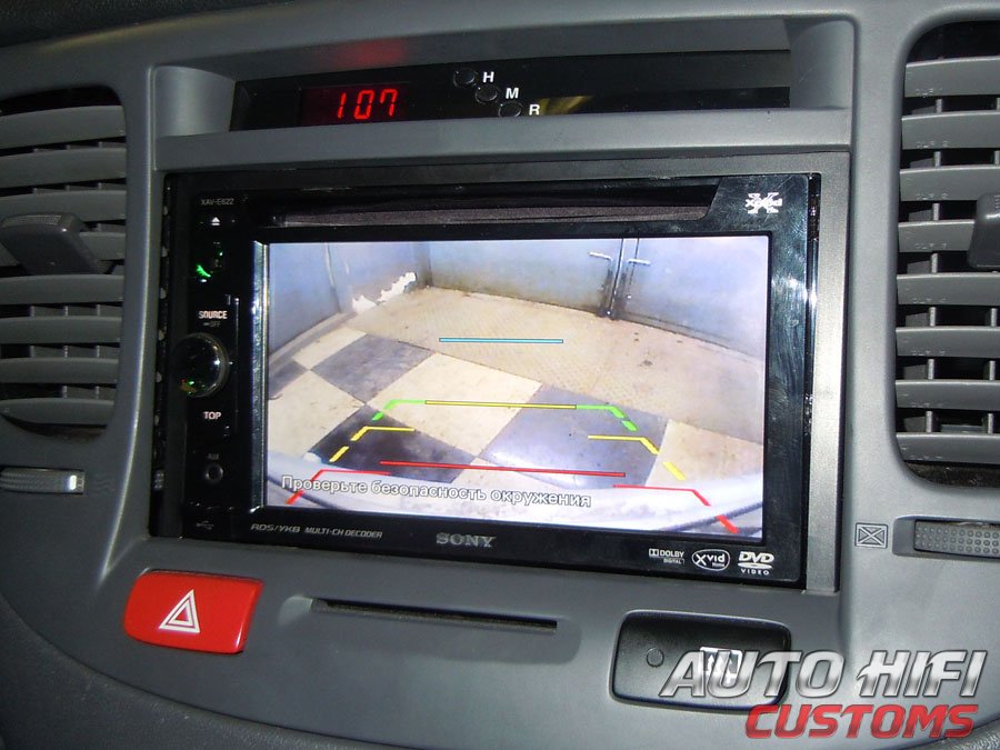 Установка автомагнитолы Sony XAV-E622 в KIA Rio