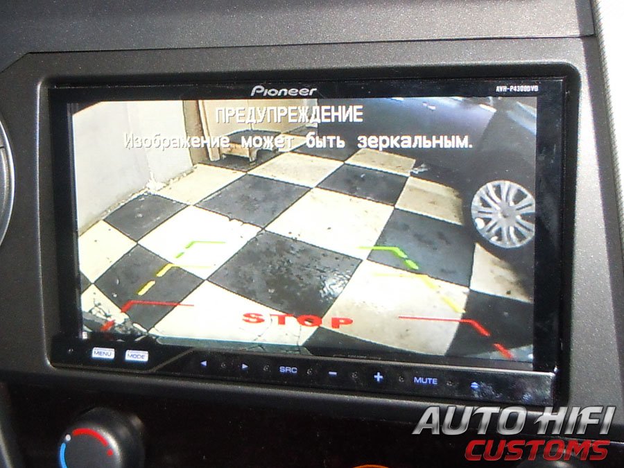 Установка камеры заднего вида AHC CA-003 в SsangYong Kyron