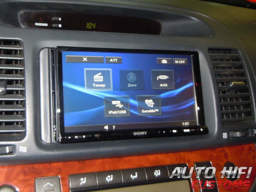 Установка автомагнитолы Sony XAV-E722 в Toyota Camry V30