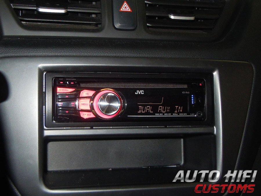 Установка автомагнитолы JVC KD-R45E в KIA Rio III