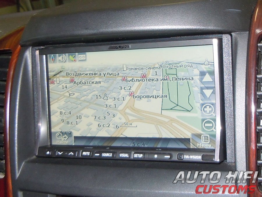 Установка автомагнитолы Alpine IVA-W520R NVE-M300P в KIA Sorento I (BL)