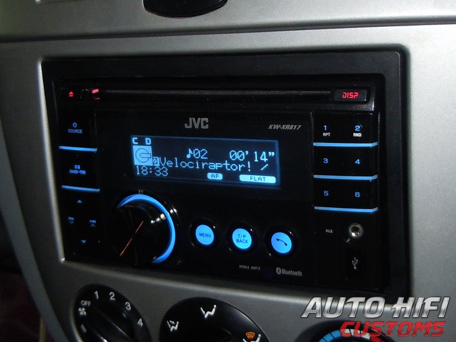 Установка автомагнитолы JVC KW-XR817EE в Chevrolet Lacetti