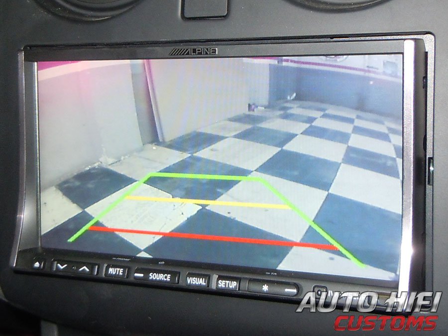 Установка камеры заднего вида AVEL AVS312CPR (#063) в Nissan Qashqai