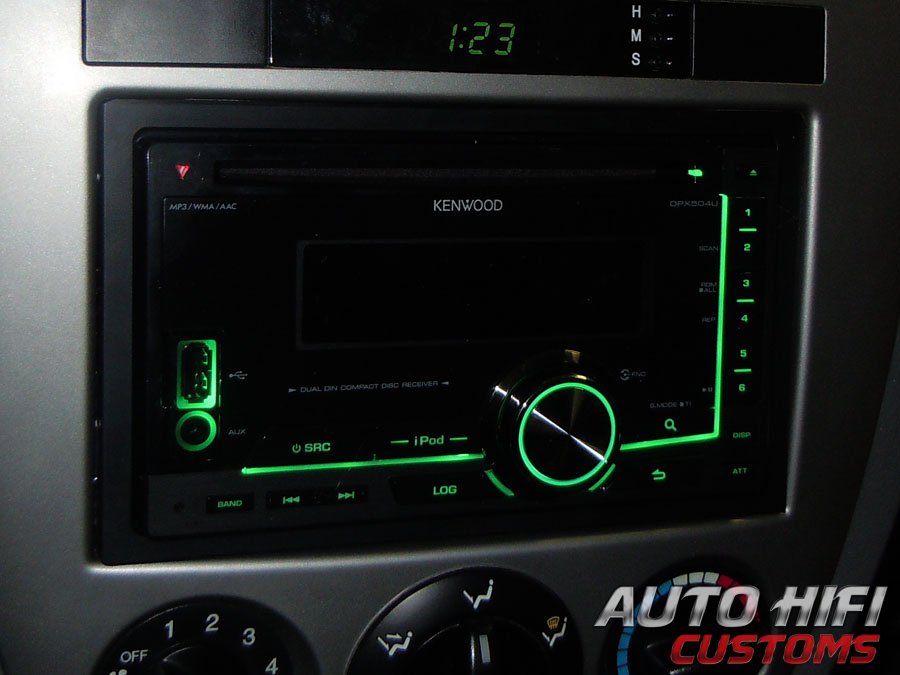 Установка автомагнитолы Kenwood DPX504U в Chevrolet Lacetti