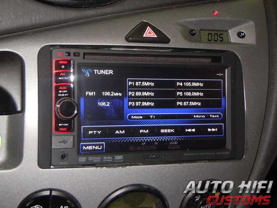 Установка автомагнитолы Kenwood DDX3058 в Ford Focus