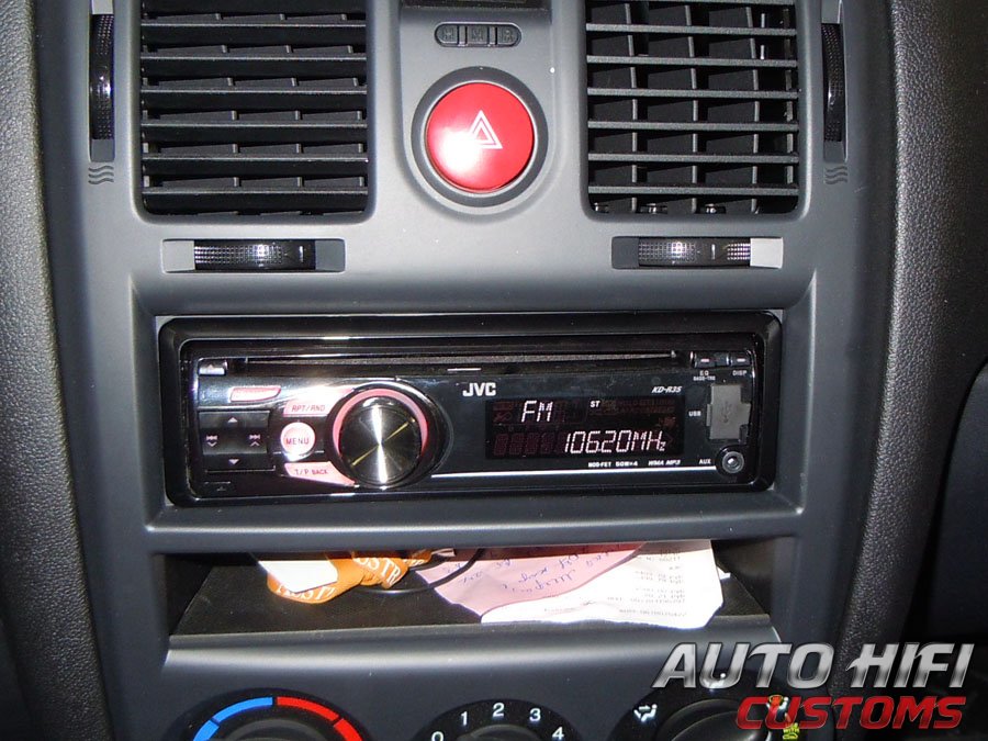 Установка автомагнитолы JVC KD-R35E в Hyundai Getz