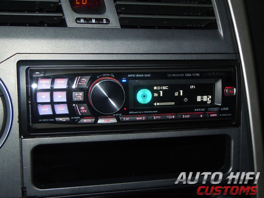 Установка автомагнитолы Alpine CDA-117Ri в SsangYong Kyron