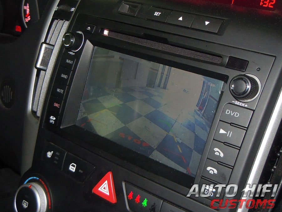 Установка камеры заднего вида AVEL AVS312CPR (#023) в KIA Ceed