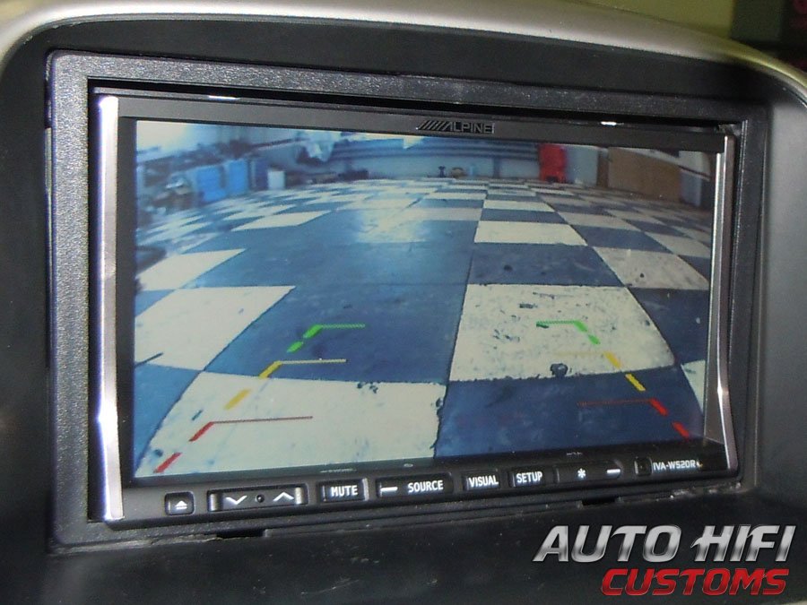 Установка камеры заднего вида AHC CA-003 в Honda CR-V (II)