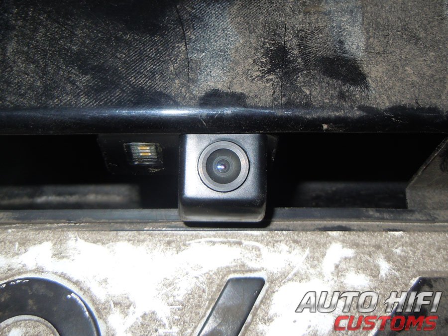 Установка камеры заднего вида AVEL AVS312CPR (#059) в Mitsubishi Lancer X