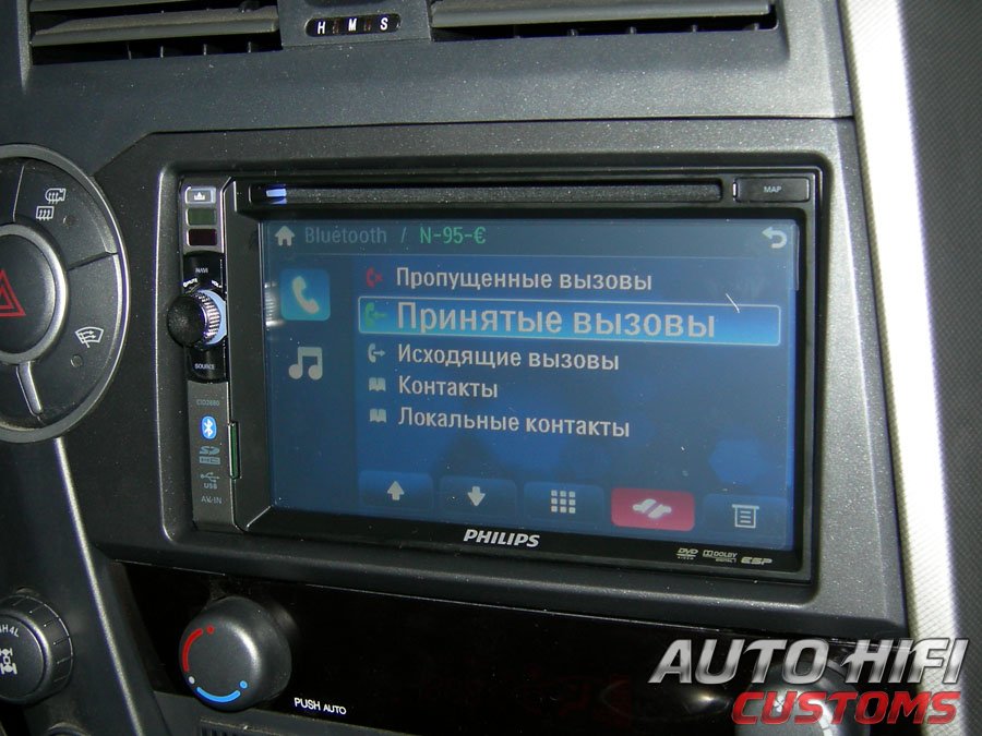 Установка автомагнитолы Philips CID2680 в SsangYong Kyron