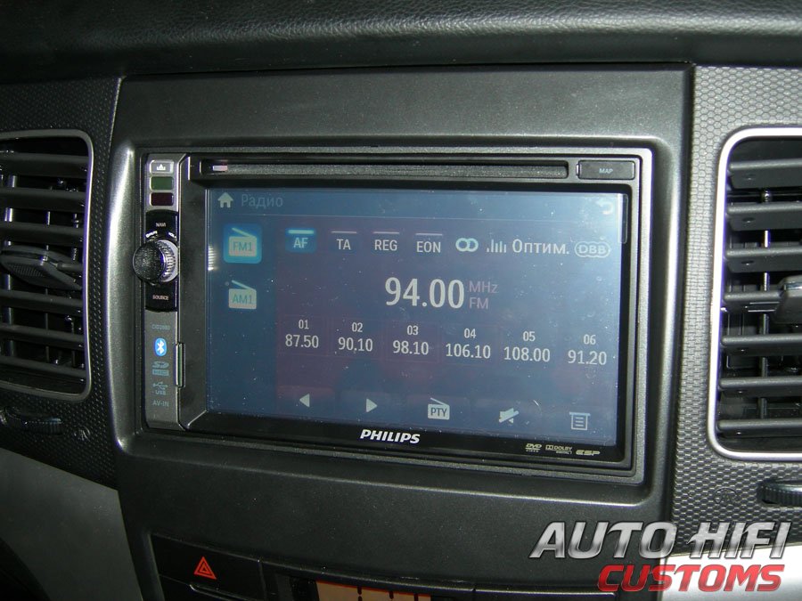 Установка автомагнитолы Philips CID2680 в SsangYong Actyon