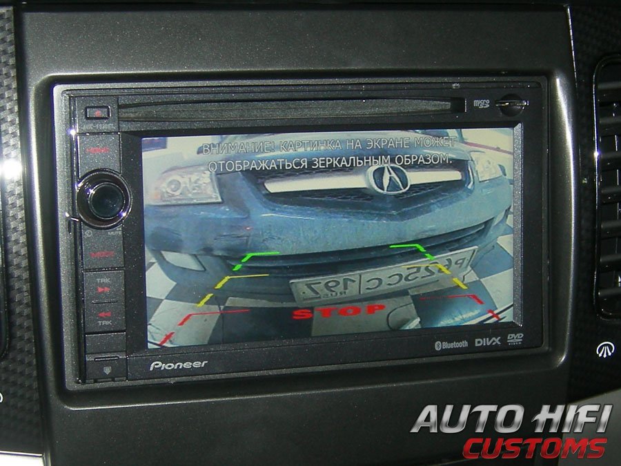 Установка камеры заднего вида AHC CA-003 в SsangYong Actyon