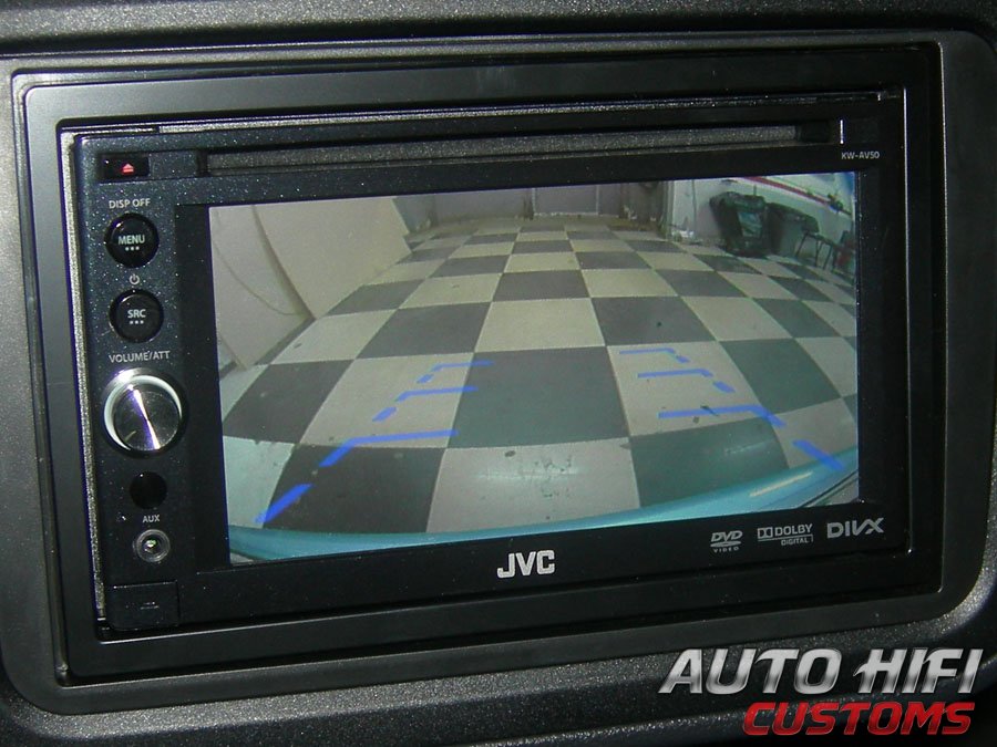 Установка камеры заднего вида AVEL AVS312CPR (#073) в Skoda Roomster