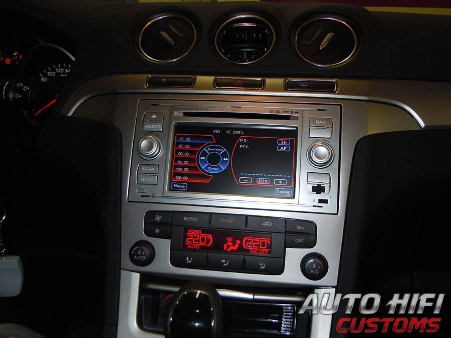 Установка автомагнитолы Phantom DVM-8400G HDi (Ford Focus) в Ford Galaxy