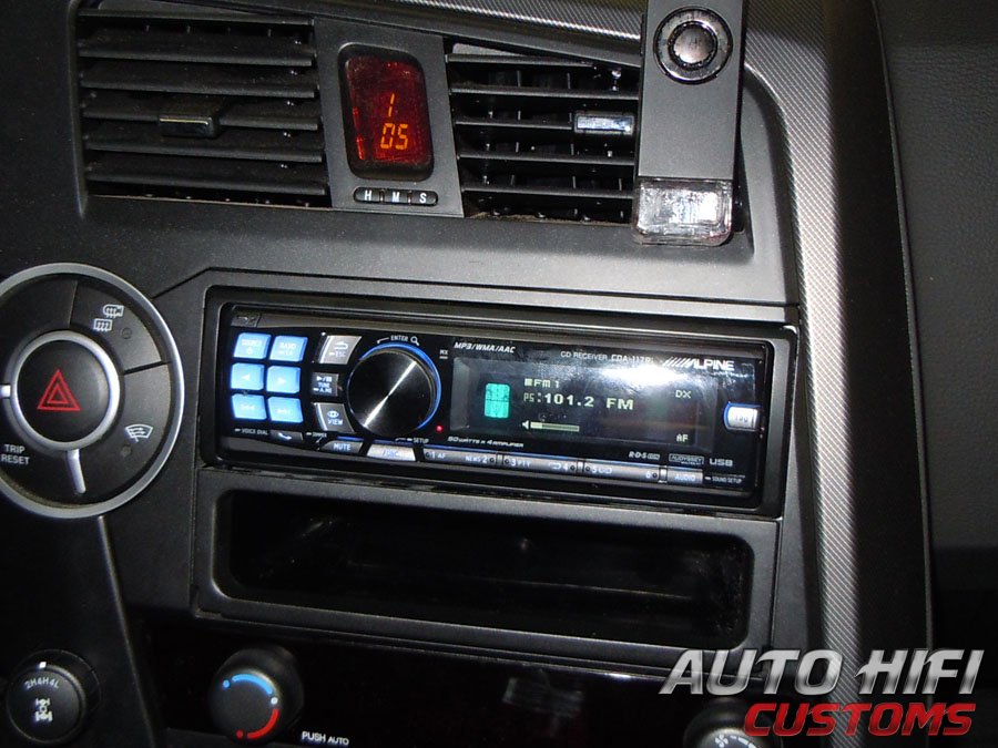 Установка автомагнитолы Alpine CDA-117Ri в SsangYong Kyron