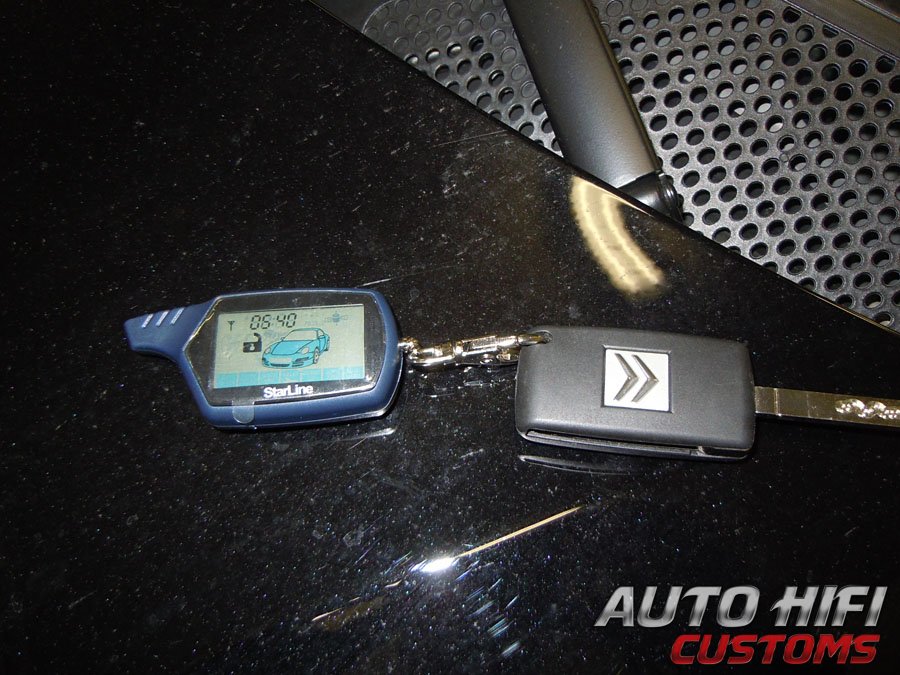 Установка автосигнализации StarLine B6 в Citroen C4