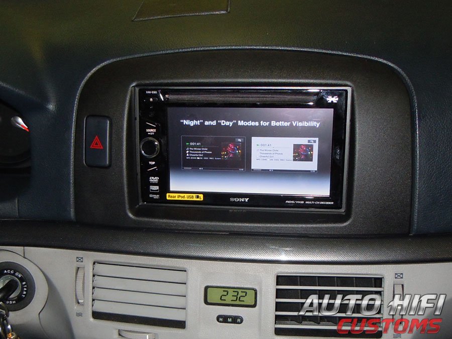 Установка автомагнитолы Sony XAV-E60 в Hyundai NF Sonata
