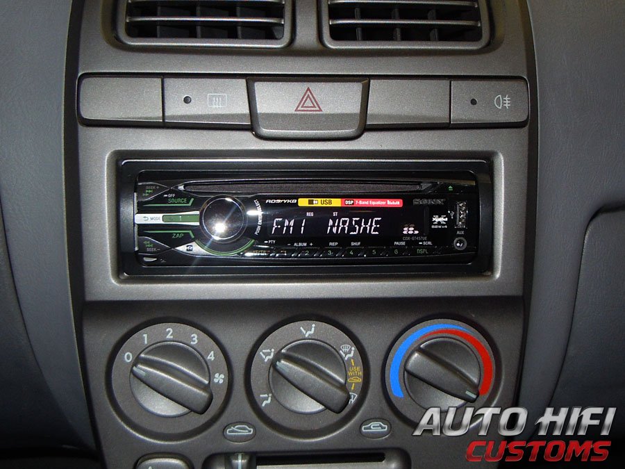 Установка автомагнитолы Sony CDX-GT457UE в Hyundai Accent