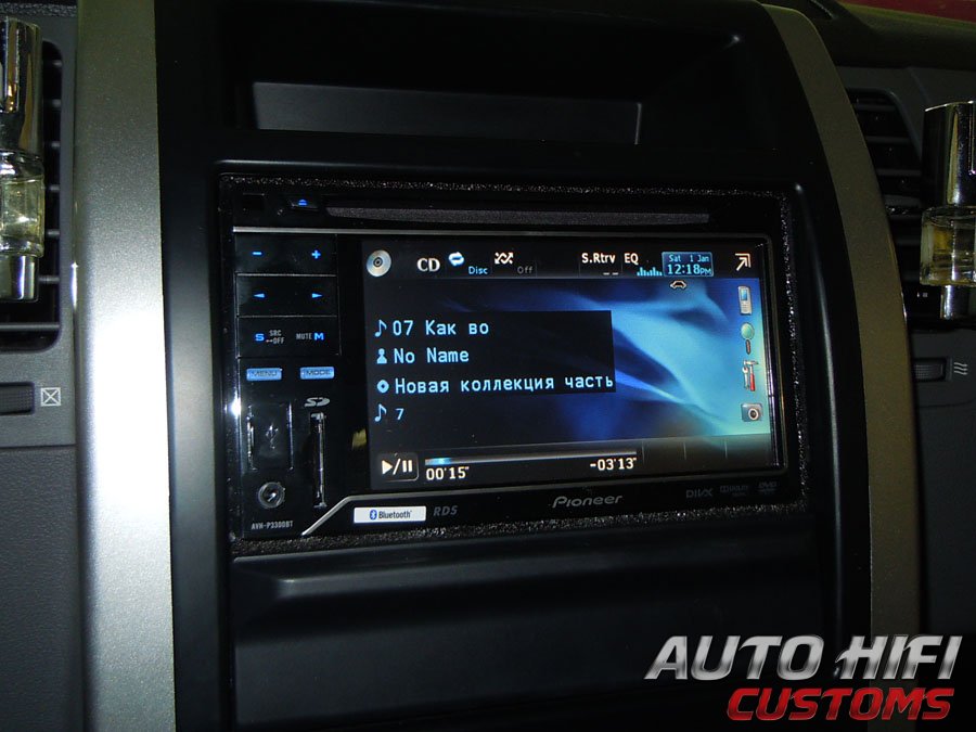 Установка автомагнитолы Pioneer AVH-P3300BT в Nissan X-Trail (T31)