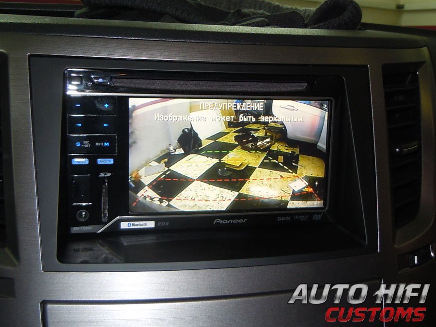 Установка камеры заднего вида AHC CA-003 в Subaru Outback (BR)
