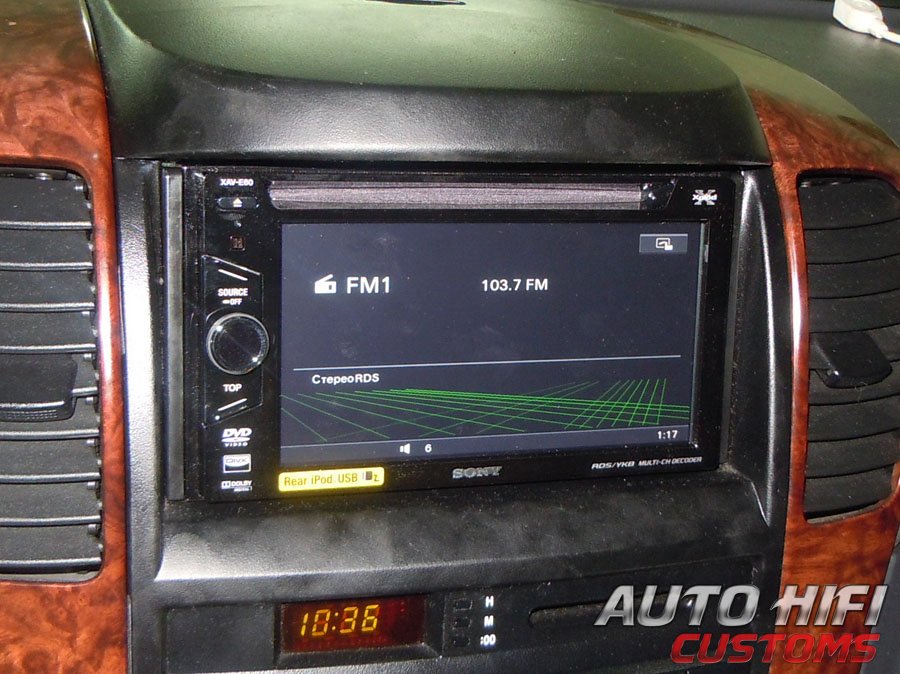 Установка автомагнитолы Sony XAV-E60 в KIA Sorento I (BL)