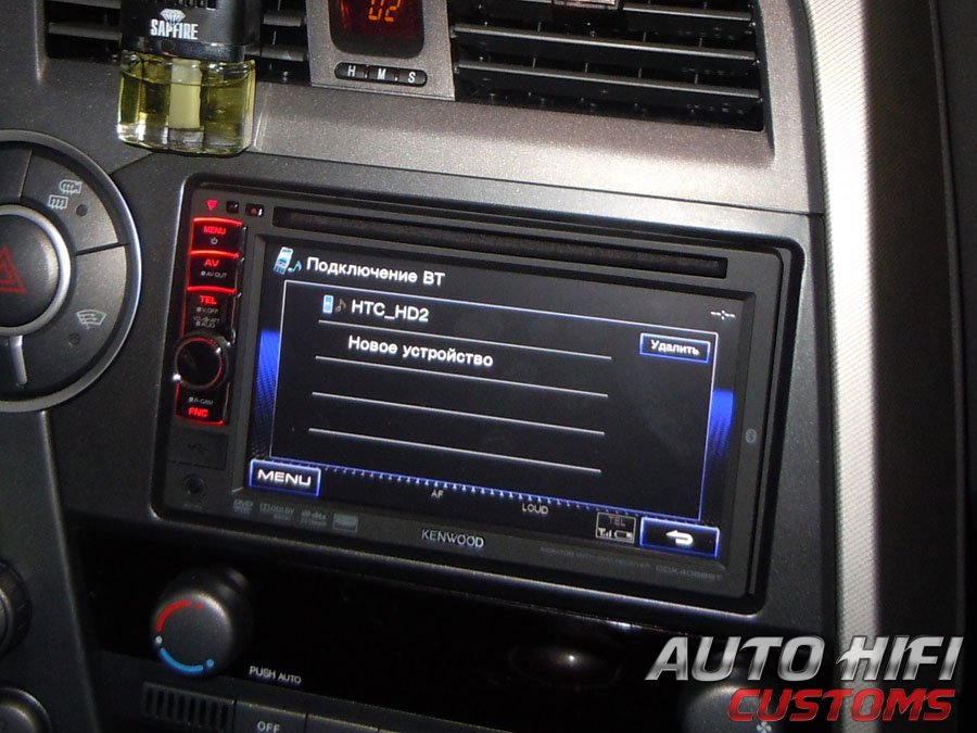 Установка автомагнитолы Kenwood DDX4058BT в SsangYong Kyron