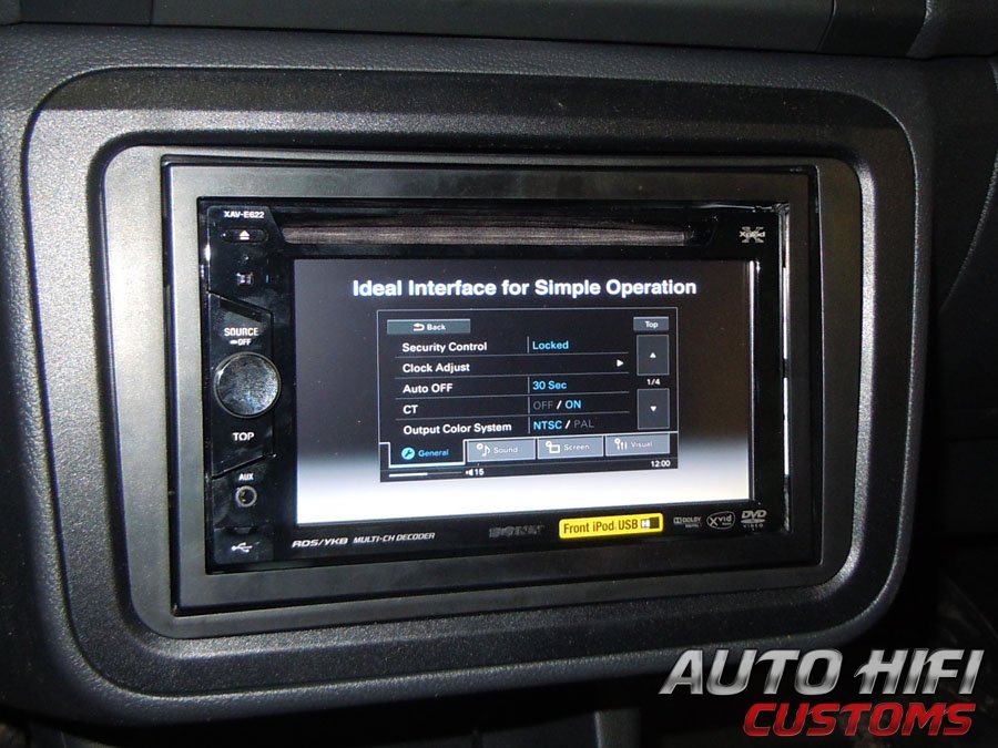 Установка автомагнитолы Sony XAV-E622 в Skoda Fabia