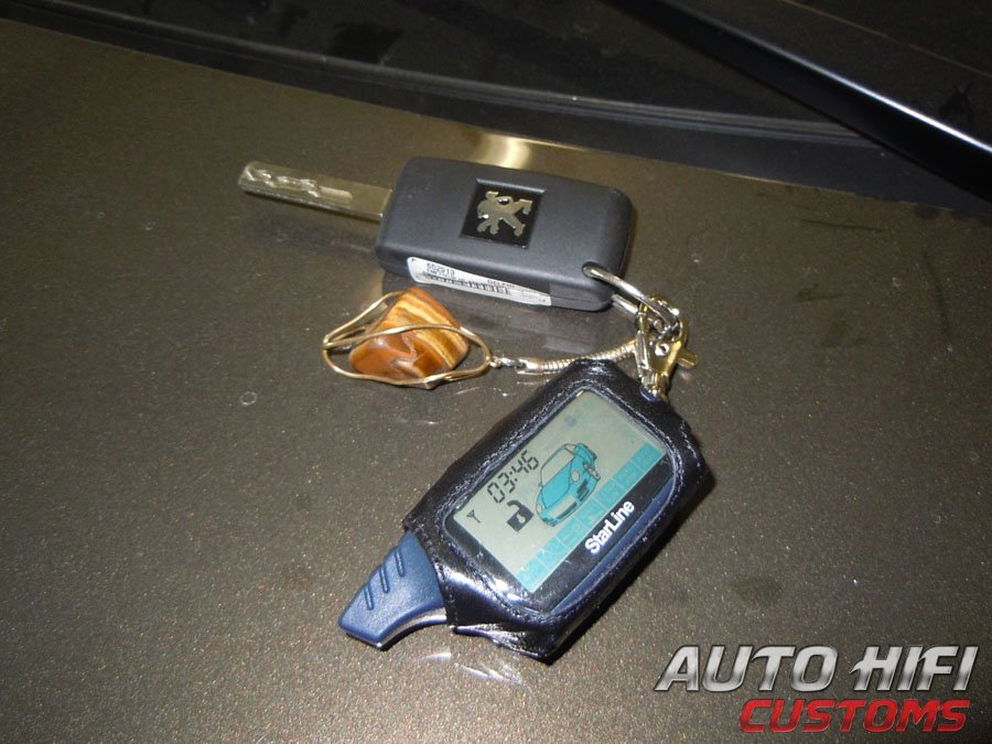 Установка автосигнализации StarLine B9 в Peugeot 3008