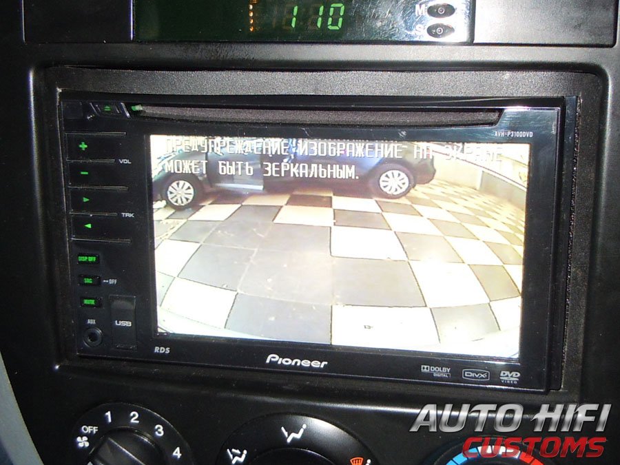 Установка камеры заднего вида AVEL AVS312CPR (#012) в Chevrolet Lacetti