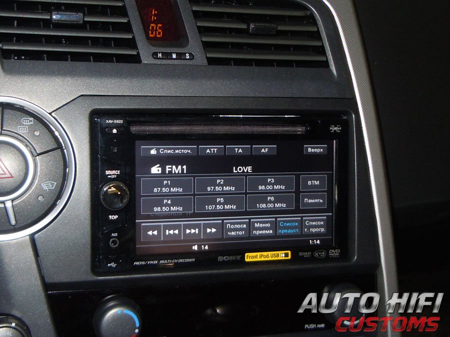 Установка автомагнитолы Sony XAV-E622 в SsangYong Kyron